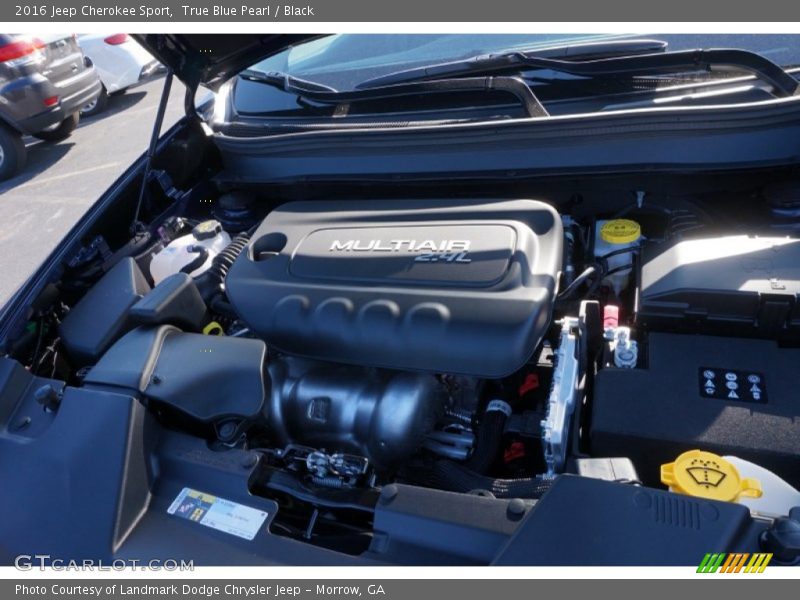 True Blue Pearl / Black 2016 Jeep Cherokee Sport