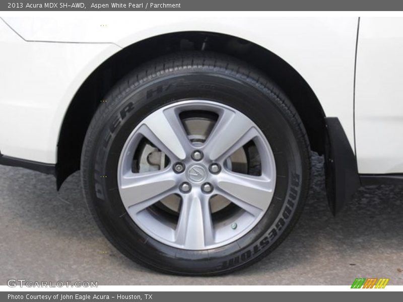 Aspen White Pearl / Parchment 2013 Acura MDX SH-AWD