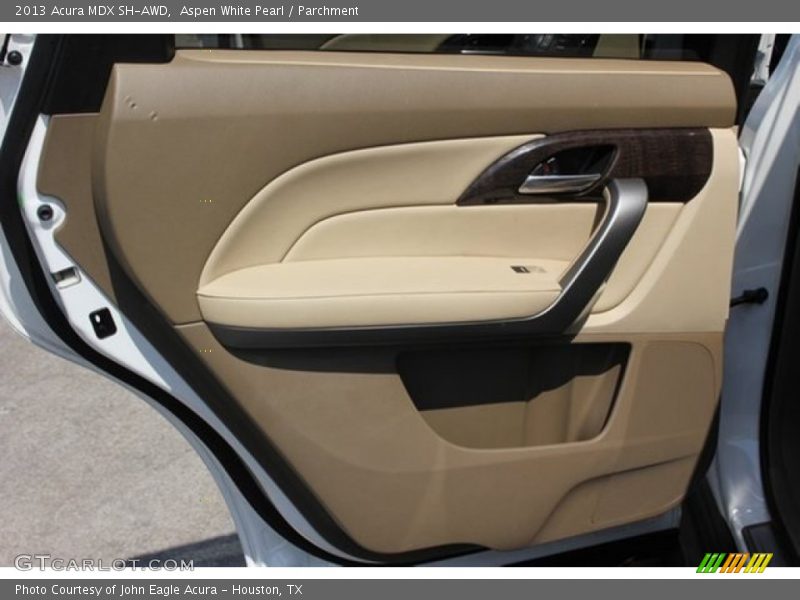 Aspen White Pearl / Parchment 2013 Acura MDX SH-AWD