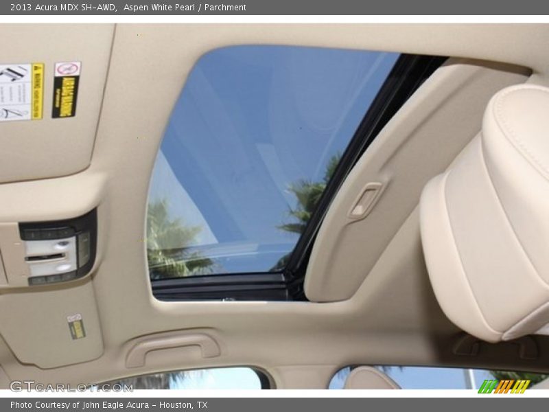 Aspen White Pearl / Parchment 2013 Acura MDX SH-AWD