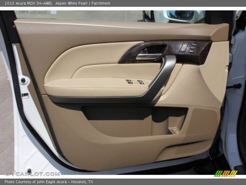 Aspen White Pearl / Parchment 2013 Acura MDX SH-AWD