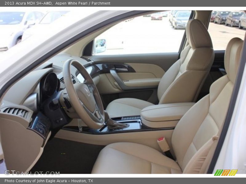 Aspen White Pearl / Parchment 2013 Acura MDX SH-AWD