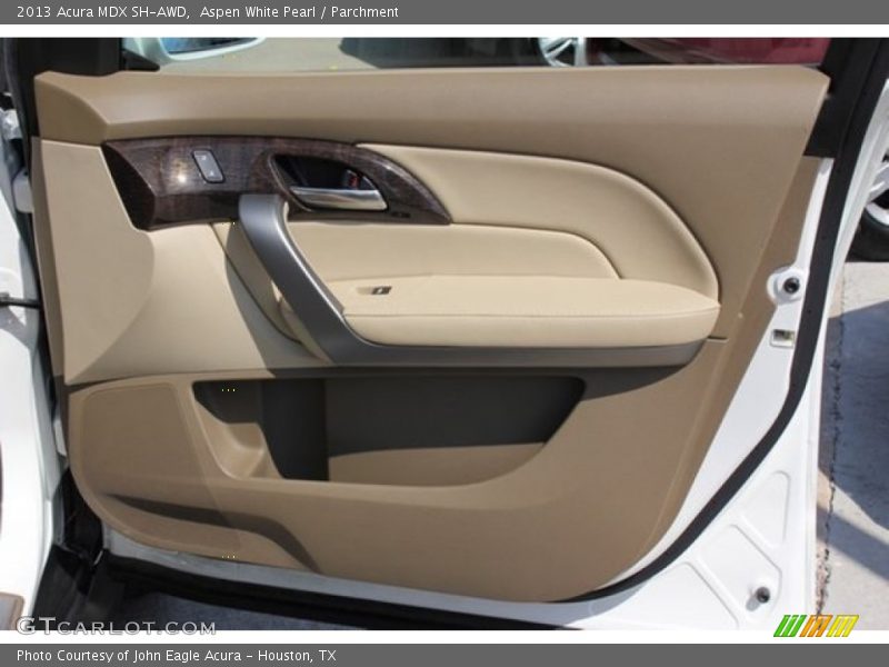 Aspen White Pearl / Parchment 2013 Acura MDX SH-AWD