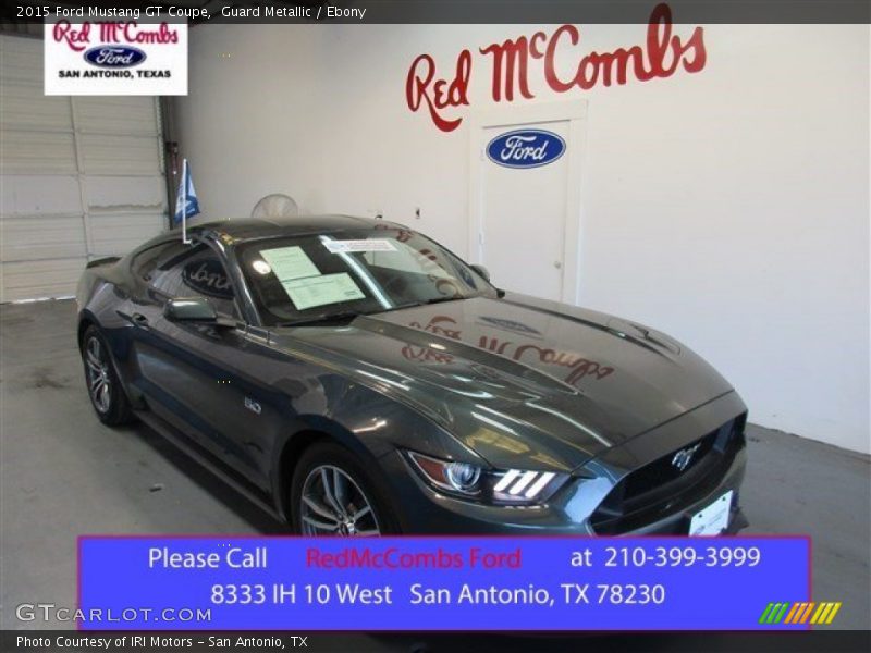 Guard Metallic / Ebony 2015 Ford Mustang GT Coupe