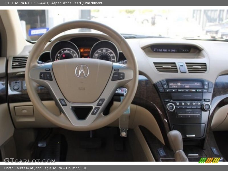 Aspen White Pearl / Parchment 2013 Acura MDX SH-AWD