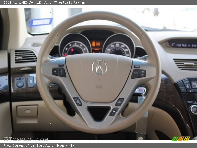 Aspen White Pearl / Parchment 2013 Acura MDX SH-AWD