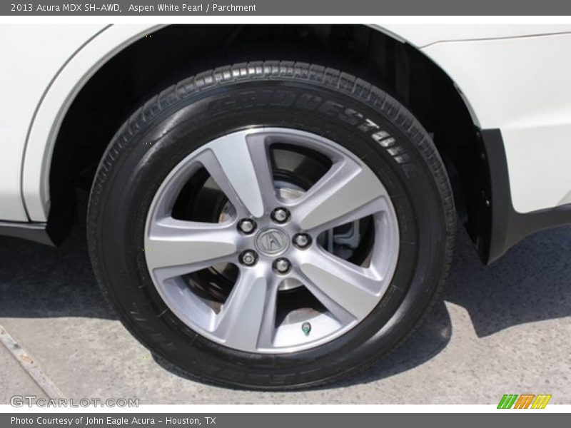 Aspen White Pearl / Parchment 2013 Acura MDX SH-AWD