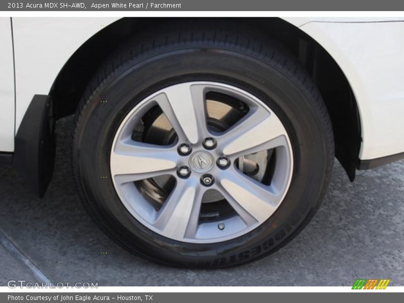 Aspen White Pearl / Parchment 2013 Acura MDX SH-AWD