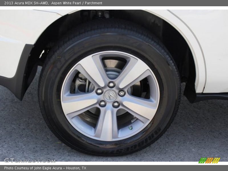 Aspen White Pearl / Parchment 2013 Acura MDX SH-AWD