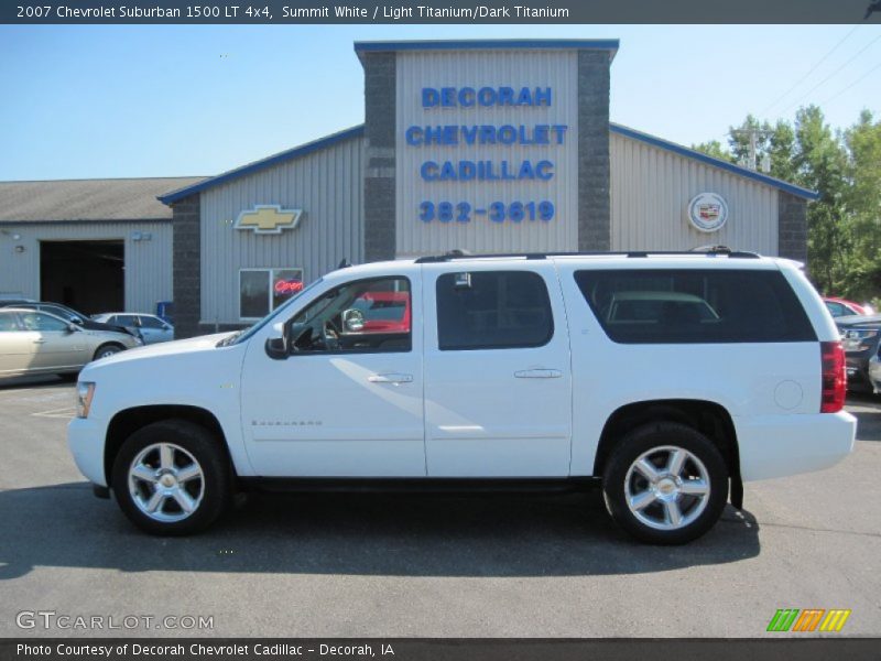 Summit White / Light Titanium/Dark Titanium 2007 Chevrolet Suburban 1500 LT 4x4