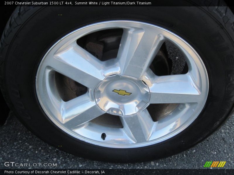 Summit White / Light Titanium/Dark Titanium 2007 Chevrolet Suburban 1500 LT 4x4