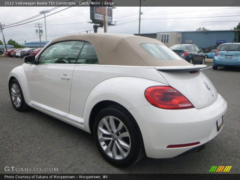 Candy White / Beige 2013 Volkswagen Beetle TDI Convertible