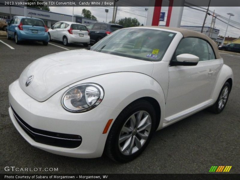 Candy White / Beige 2013 Volkswagen Beetle TDI Convertible