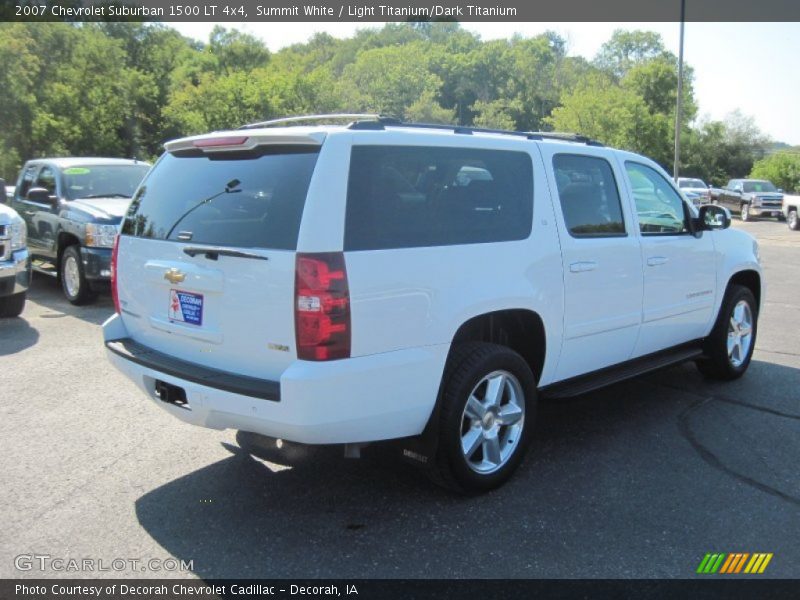 Summit White / Light Titanium/Dark Titanium 2007 Chevrolet Suburban 1500 LT 4x4