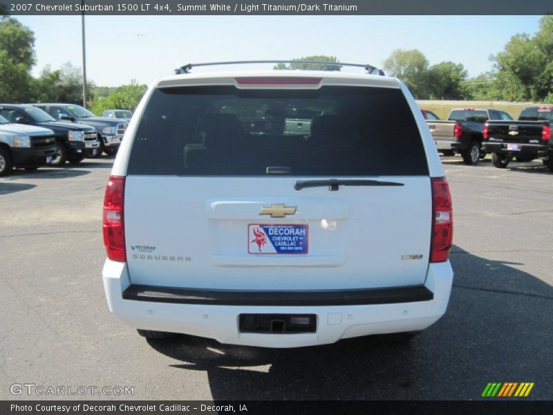 Summit White / Light Titanium/Dark Titanium 2007 Chevrolet Suburban 1500 LT 4x4