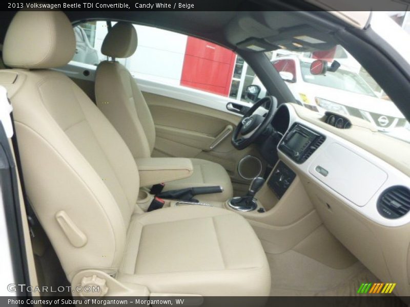 Candy White / Beige 2013 Volkswagen Beetle TDI Convertible