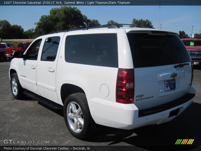 Summit White / Light Titanium/Dark Titanium 2007 Chevrolet Suburban 1500 LT 4x4