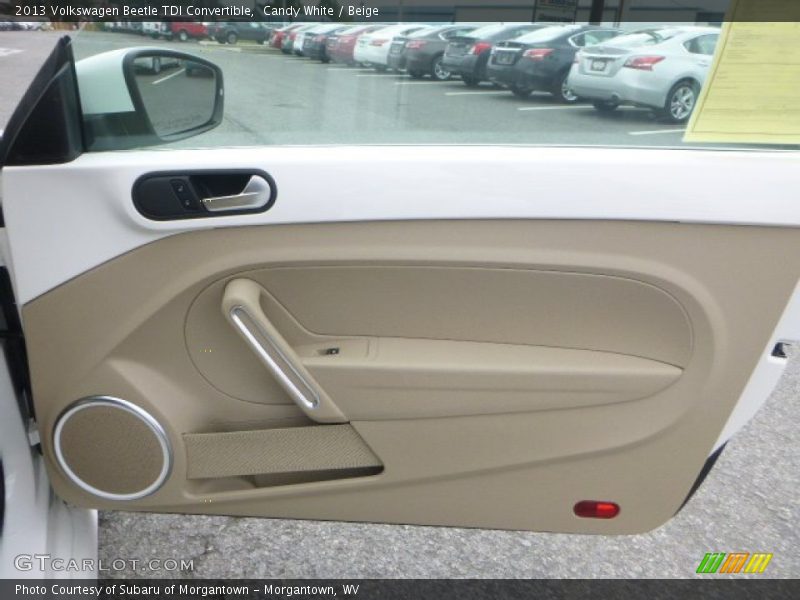 Candy White / Beige 2013 Volkswagen Beetle TDI Convertible