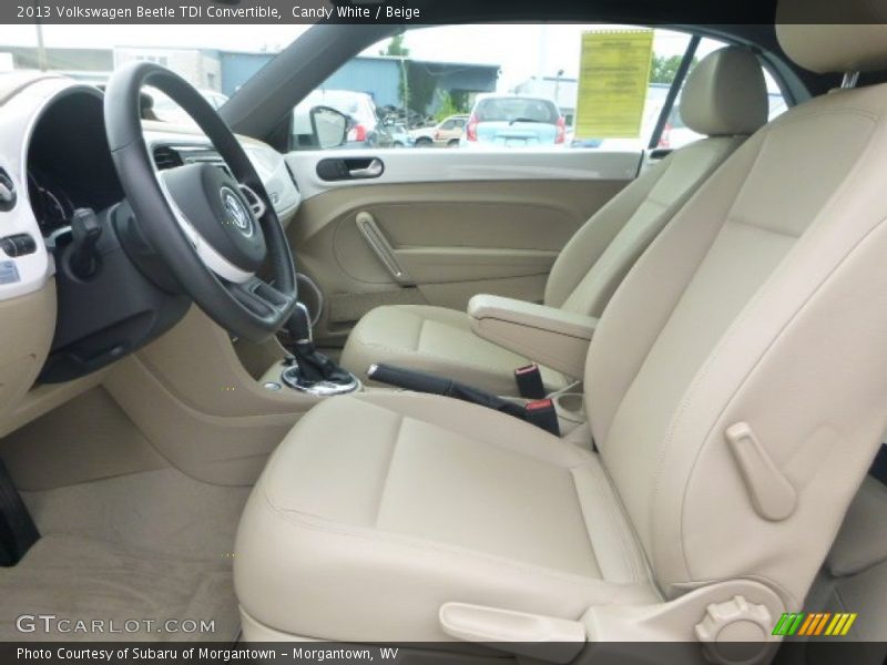 Candy White / Beige 2013 Volkswagen Beetle TDI Convertible