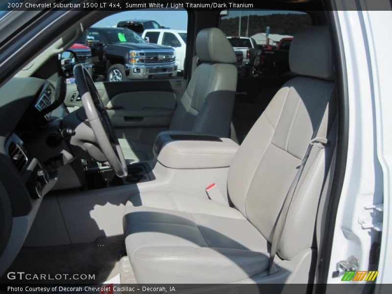 Summit White / Light Titanium/Dark Titanium 2007 Chevrolet Suburban 1500 LT 4x4