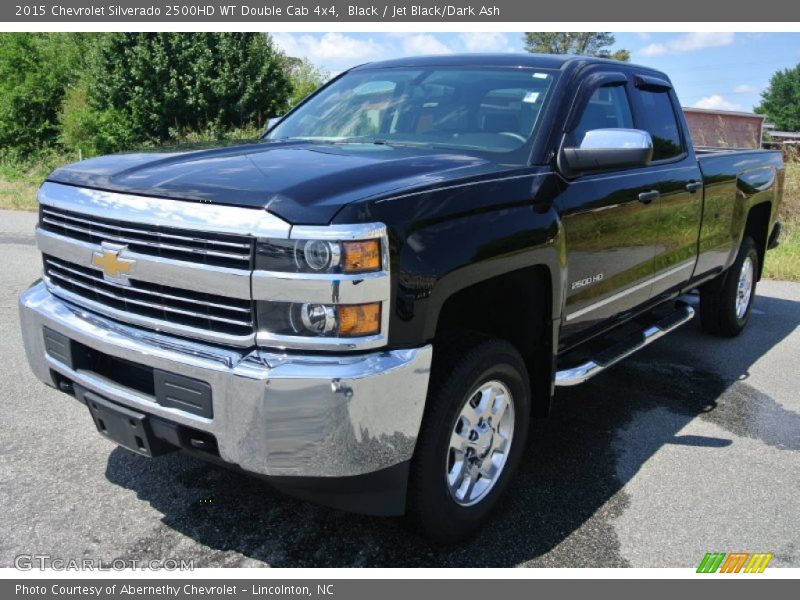 Black / Jet Black/Dark Ash 2015 Chevrolet Silverado 2500HD WT Double Cab 4x4
