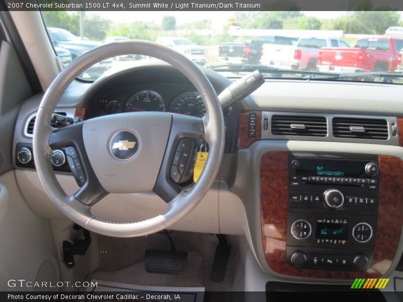 Summit White / Light Titanium/Dark Titanium 2007 Chevrolet Suburban 1500 LT 4x4