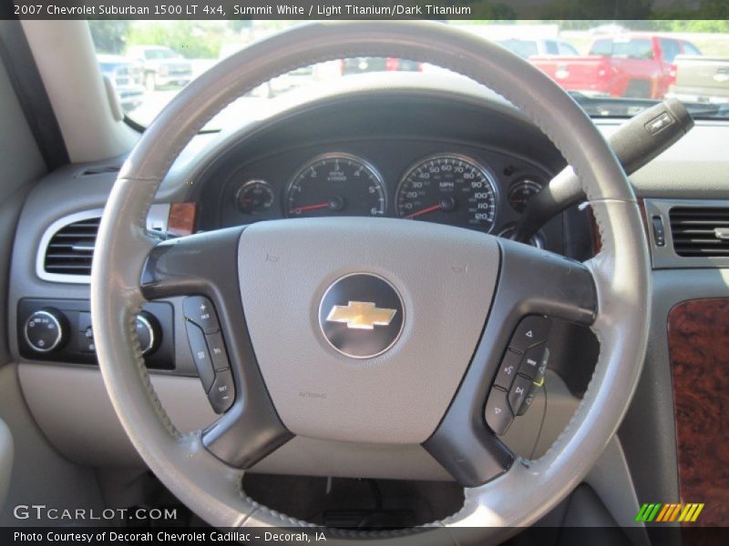 Summit White / Light Titanium/Dark Titanium 2007 Chevrolet Suburban 1500 LT 4x4