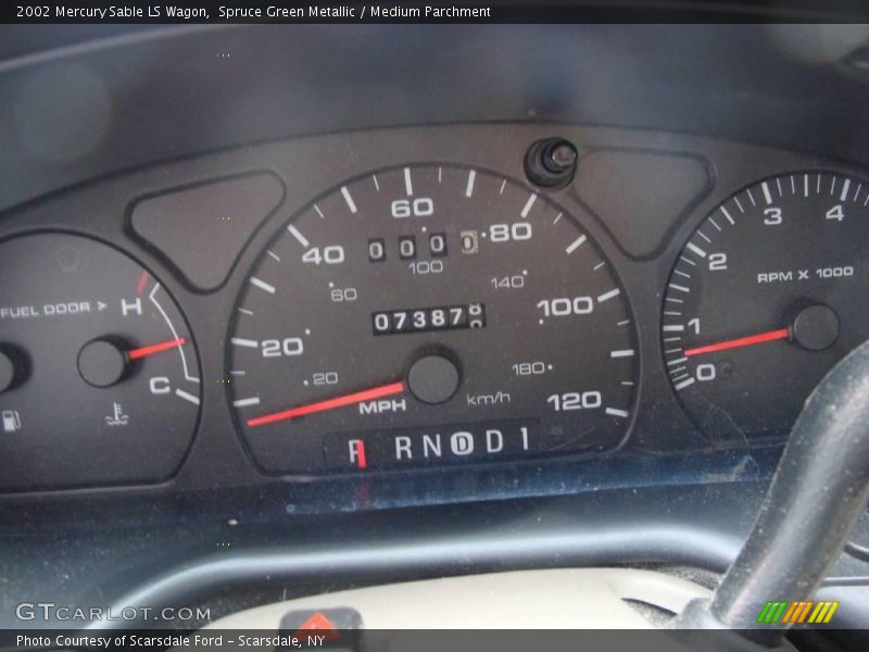 Spruce Green Metallic / Medium Parchment 2002 Mercury Sable LS Wagon