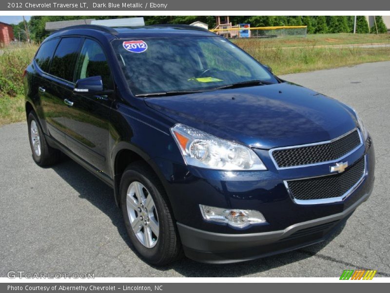 Dark Blue Metallic / Ebony 2012 Chevrolet Traverse LT