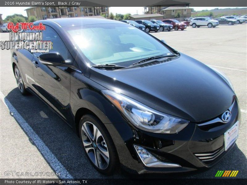 Black / Gray 2016 Hyundai Elantra Sport