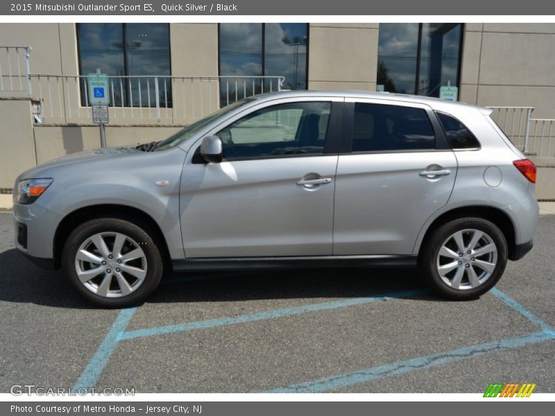 Quick Silver / Black 2015 Mitsubishi Outlander Sport ES