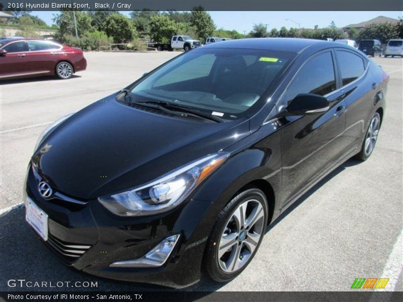 Black / Gray 2016 Hyundai Elantra Sport