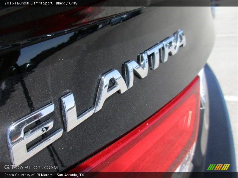Black / Gray 2016 Hyundai Elantra Sport