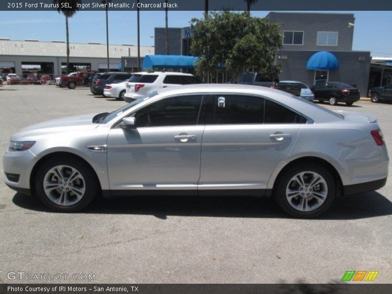 Ingot Silver Metallic / Charcoal Black 2015 Ford Taurus SEL