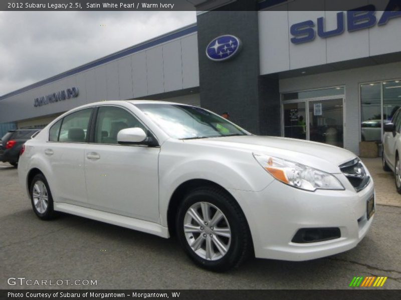 Satin White Pearl / Warm Ivory 2012 Subaru Legacy 2.5i
