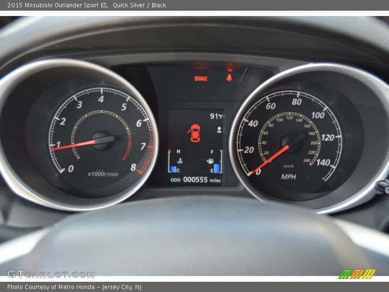 Quick Silver / Black 2015 Mitsubishi Outlander Sport ES