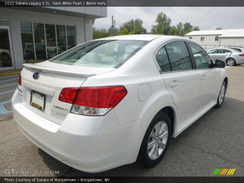 Satin White Pearl / Warm Ivory 2012 Subaru Legacy 2.5i