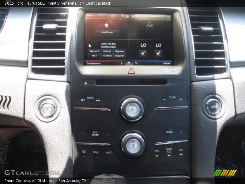 Ingot Silver Metallic / Charcoal Black 2015 Ford Taurus SEL