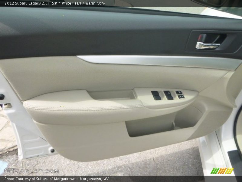 Satin White Pearl / Warm Ivory 2012 Subaru Legacy 2.5i