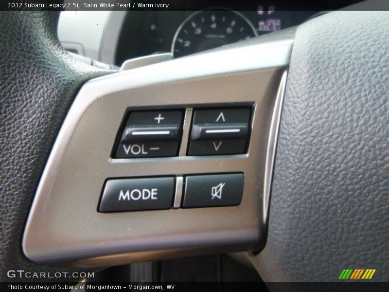 Satin White Pearl / Warm Ivory 2012 Subaru Legacy 2.5i
