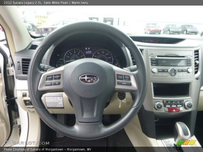 Satin White Pearl / Warm Ivory 2012 Subaru Legacy 2.5i