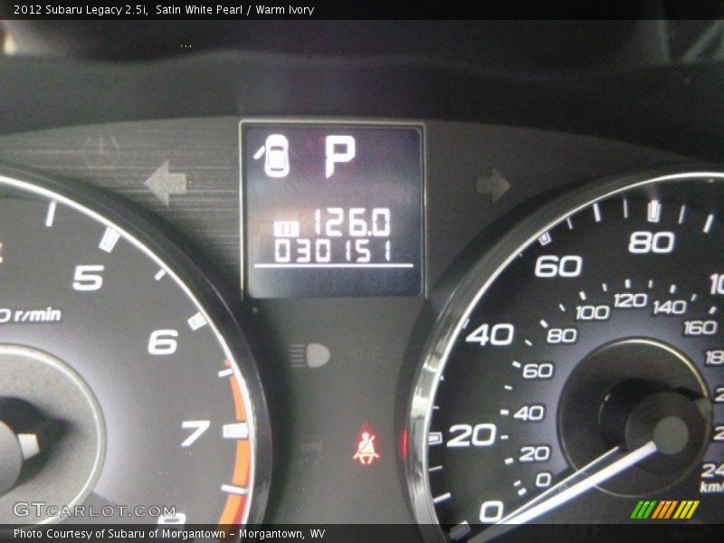 Satin White Pearl / Warm Ivory 2012 Subaru Legacy 2.5i