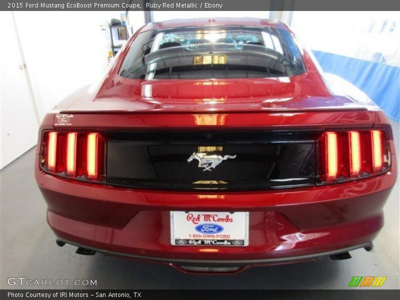 Ruby Red Metallic / Ebony 2015 Ford Mustang EcoBoost Premium Coupe