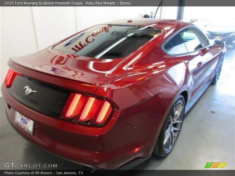 Ruby Red Metallic / Ebony 2015 Ford Mustang EcoBoost Premium Coupe