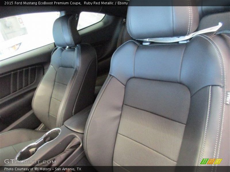Ruby Red Metallic / Ebony 2015 Ford Mustang EcoBoost Premium Coupe