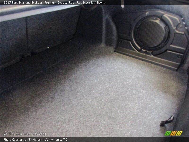 Ruby Red Metallic / Ebony 2015 Ford Mustang EcoBoost Premium Coupe