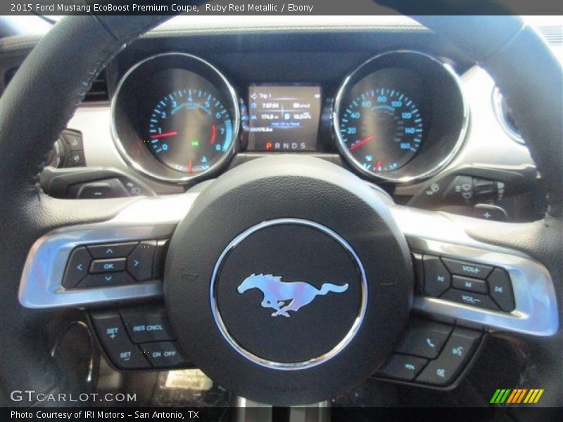 Ruby Red Metallic / Ebony 2015 Ford Mustang EcoBoost Premium Coupe