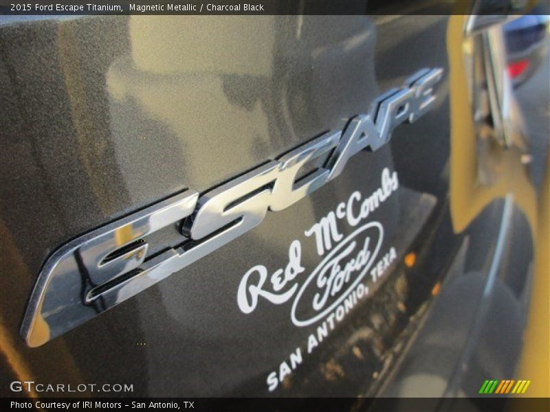 Magnetic Metallic / Charcoal Black 2015 Ford Escape Titanium