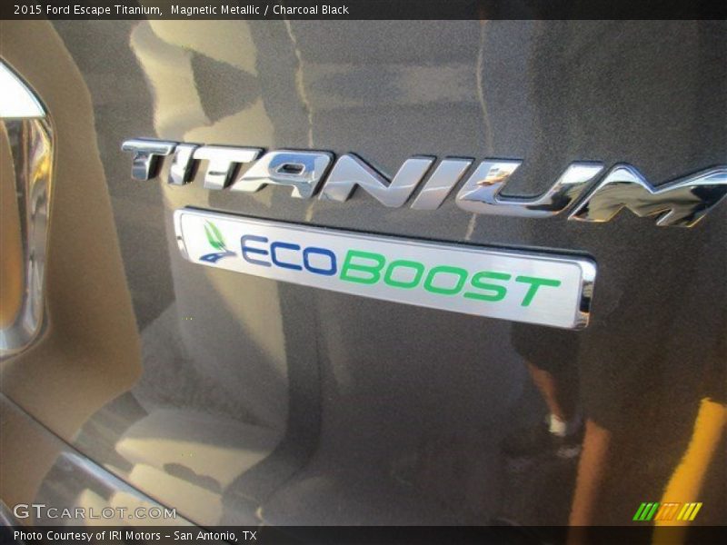 Magnetic Metallic / Charcoal Black 2015 Ford Escape Titanium