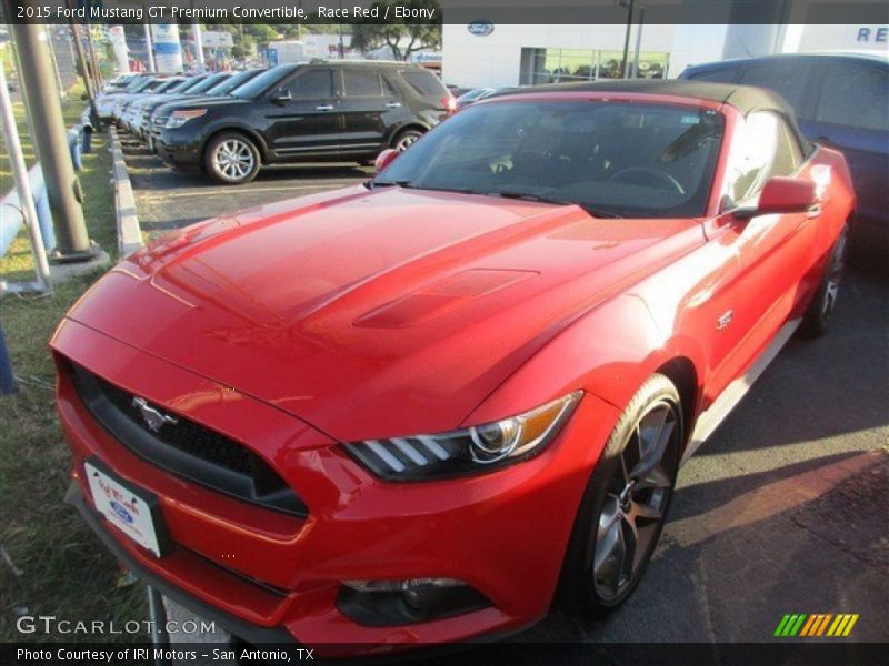 Race Red / Ebony 2015 Ford Mustang GT Premium Convertible